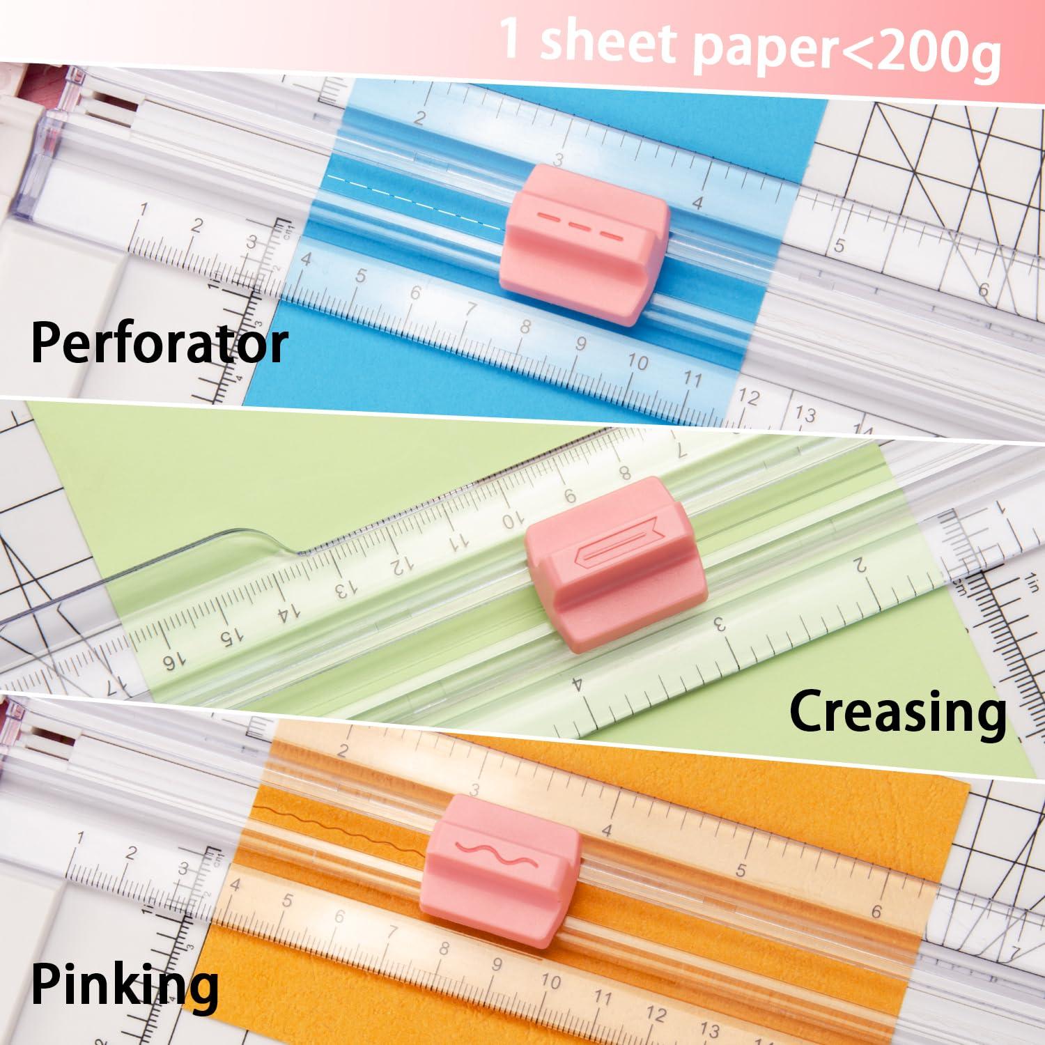 Cortadora de Papel Worklion 30.48 cm Rosa - 4 Cuchillas Intercambiables