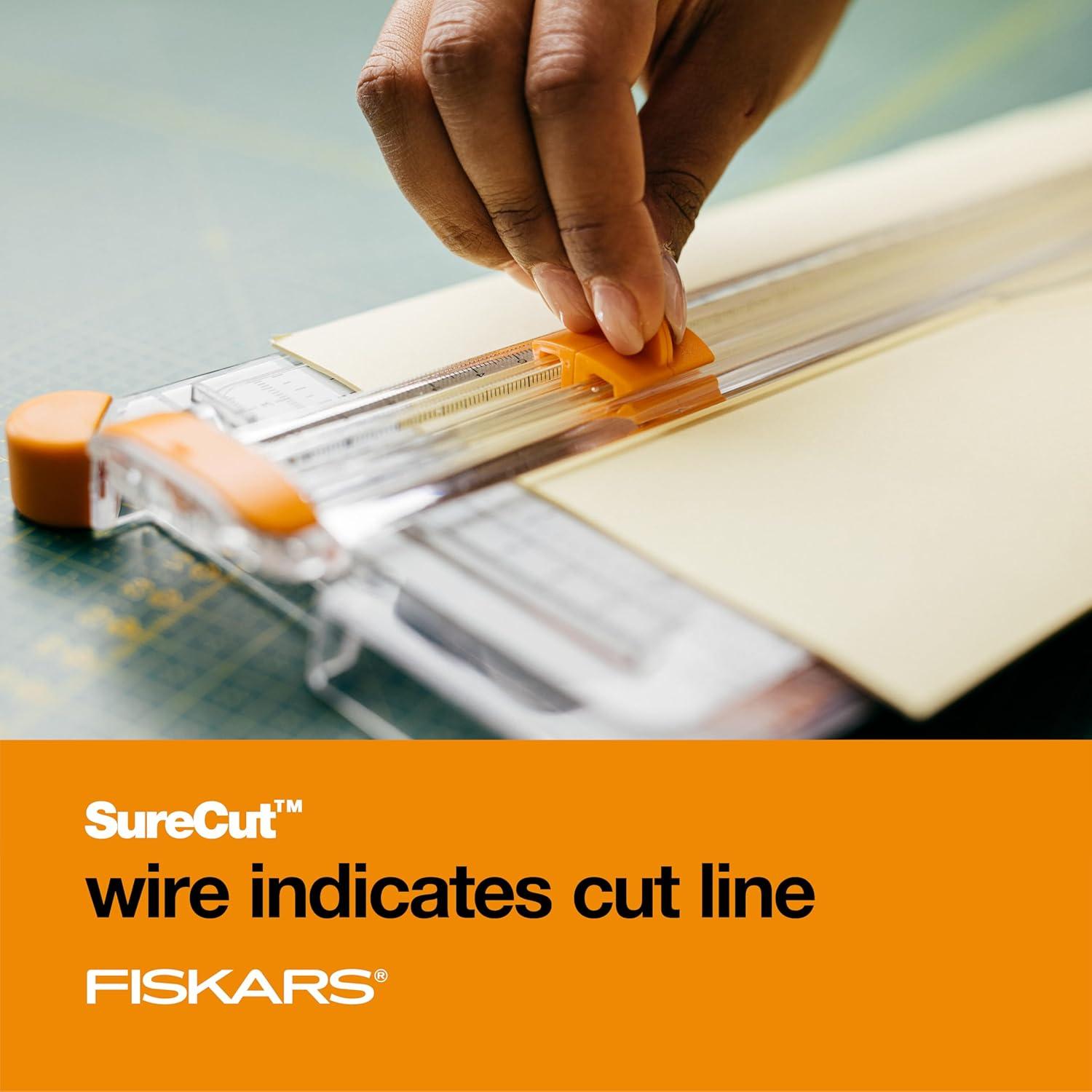 Cortadora de Papel Fiskars Deluxe SureCut 30.48 cm - Precisa y Segura