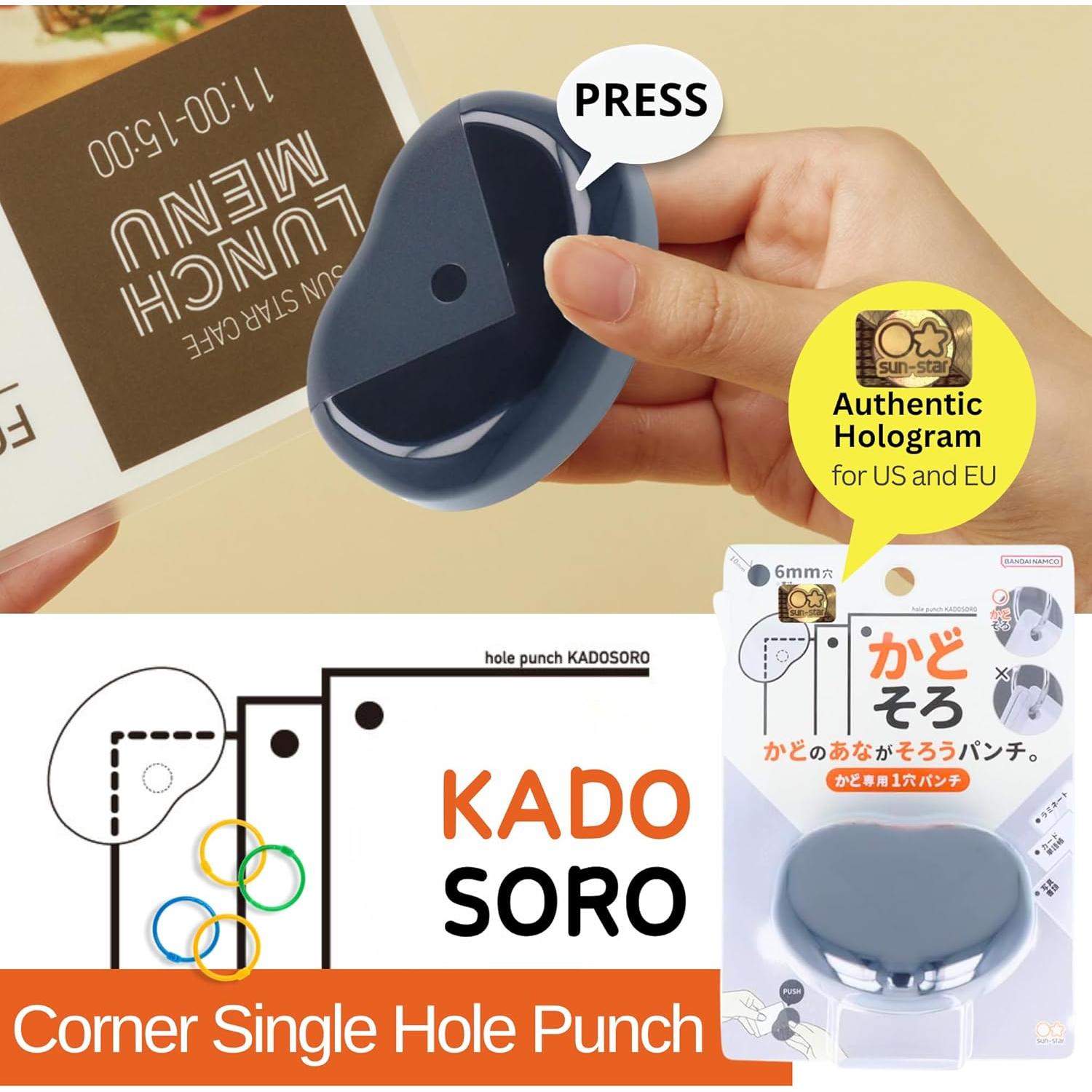 Perforadora de Esquinas Kadosoro Sun-Star Compacta 10mm