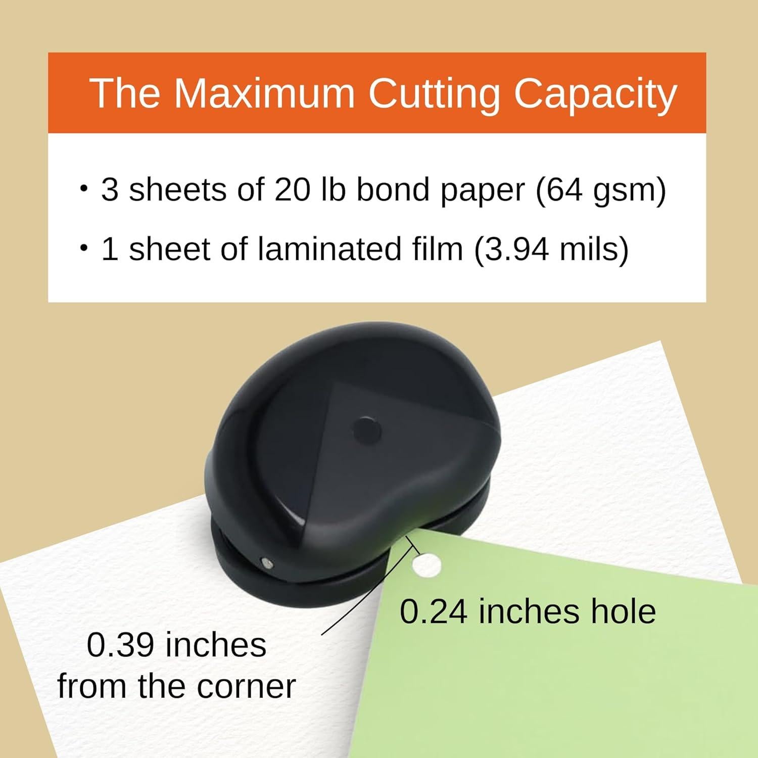 Perforadora de Esquinas Kadosoro Sun-Star Compacta 10mm