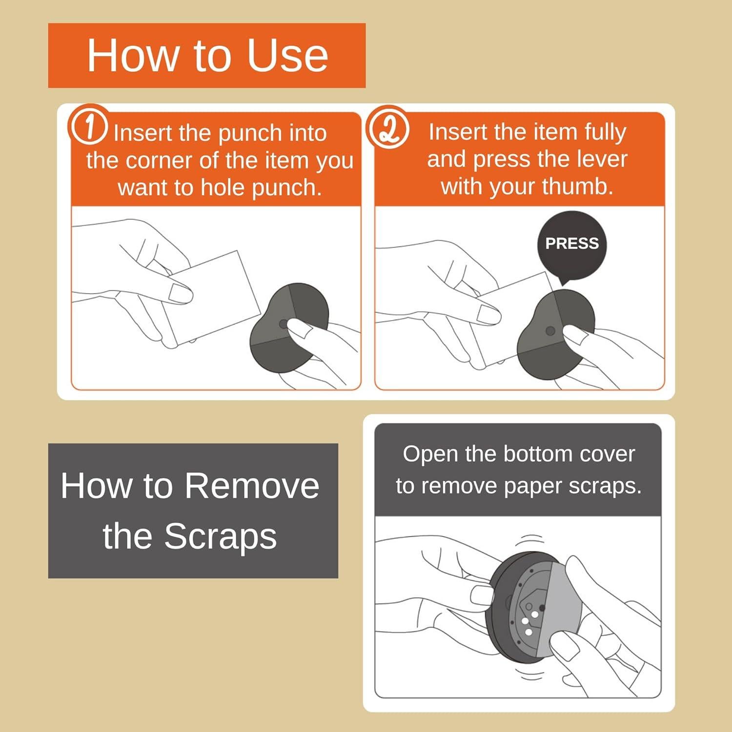 Perforadora de Esquinas Kadosoro Sun-Star Compacta 10mm