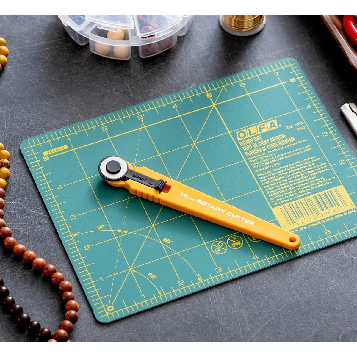 Cortador Rotativo OLFA RTY-4 de 18mm para Tela y Papel