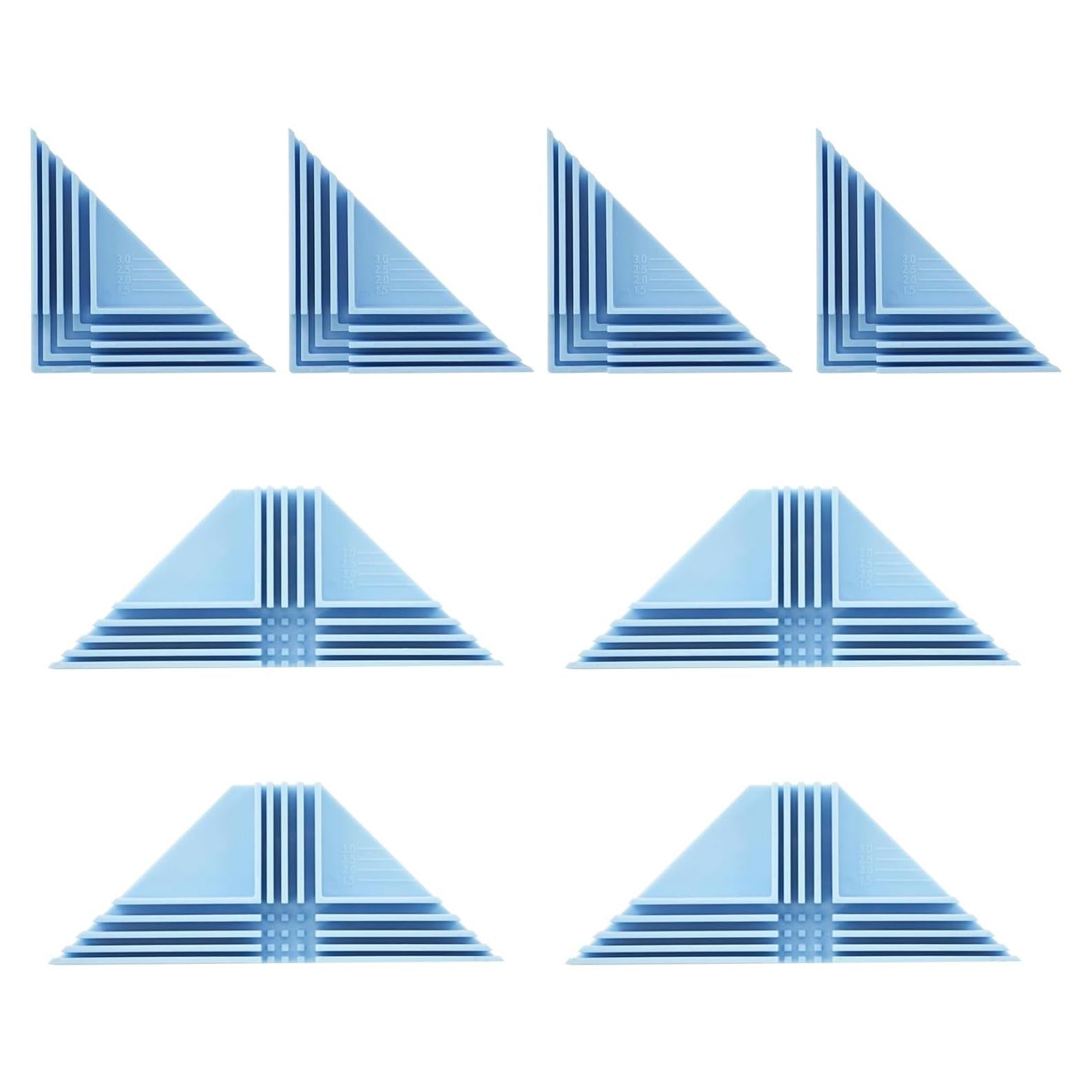 Guía de Esquina para Cajas UPTTHOW 8 Piezas 90 Grados Azul