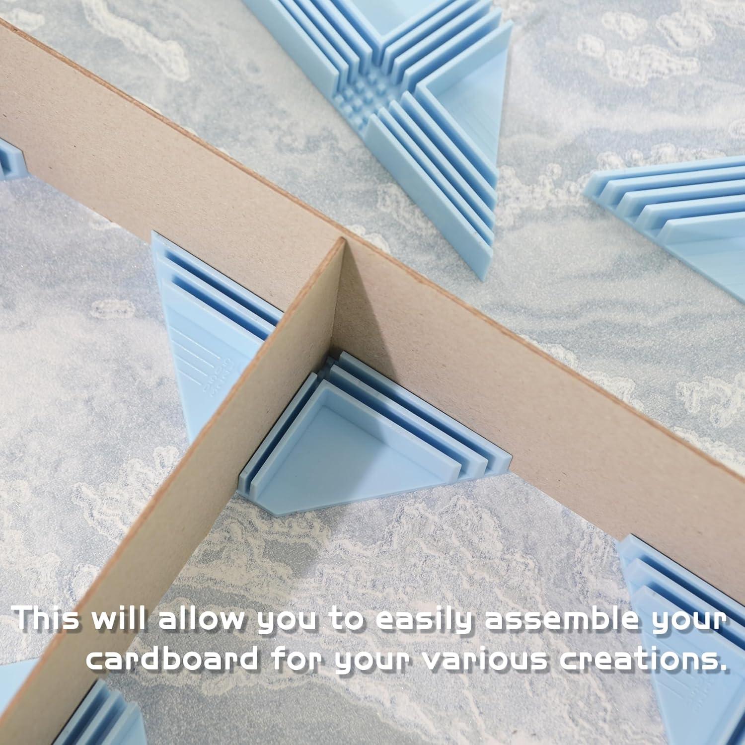 Guía de Esquina para Cajas UPTTHOW 8 Piezas 90 Grados Azul