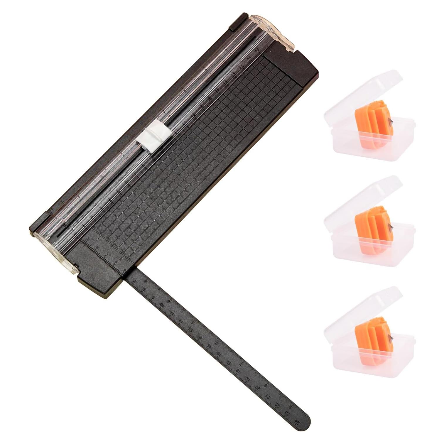 Cortadora de Papel A5 SCORYULE con 3 Cuchillas Repuesto