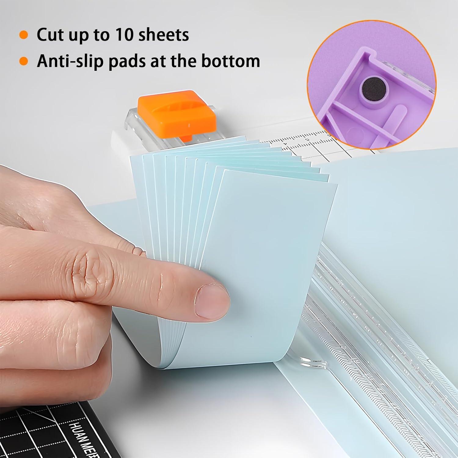 Cortadora de Papel A5 SCORYULE con 3 Cuchillas Repuesto