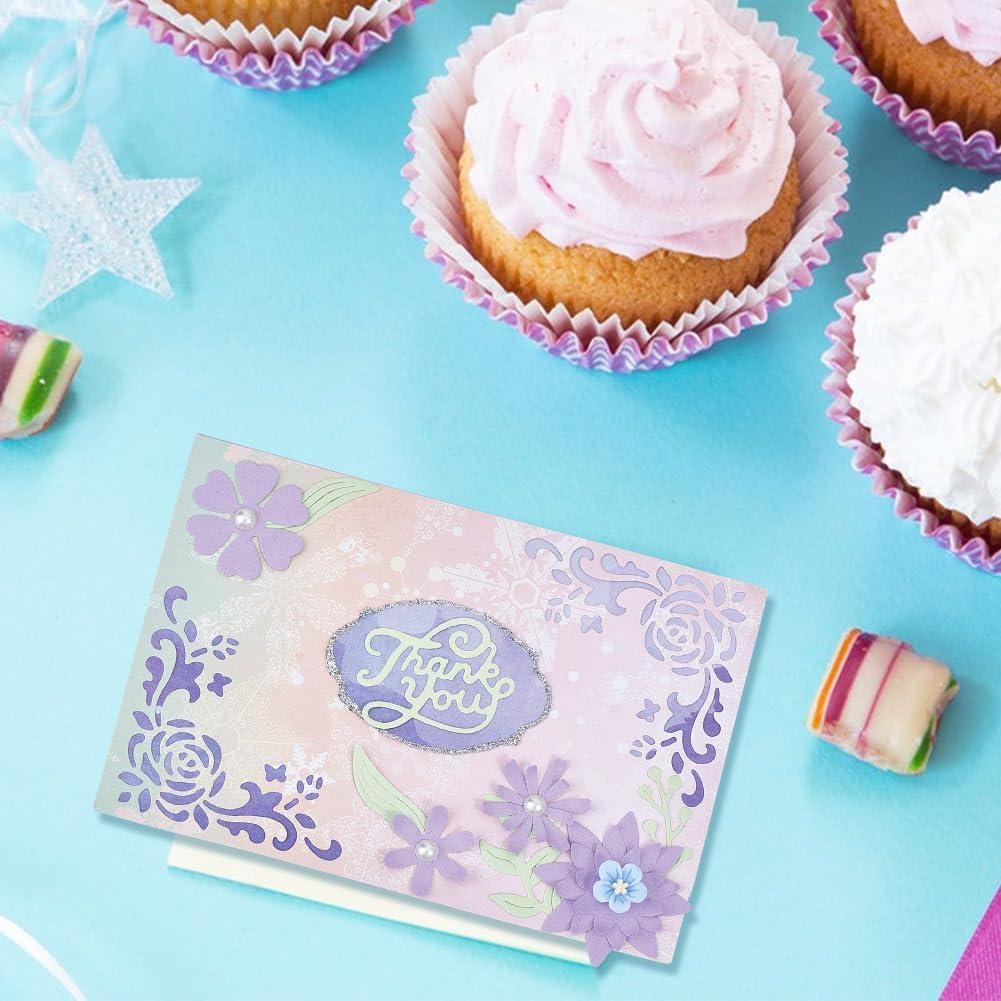 Plantilla de Metal INFUNLY para Cortes de Encaje DIY 2 Piezas