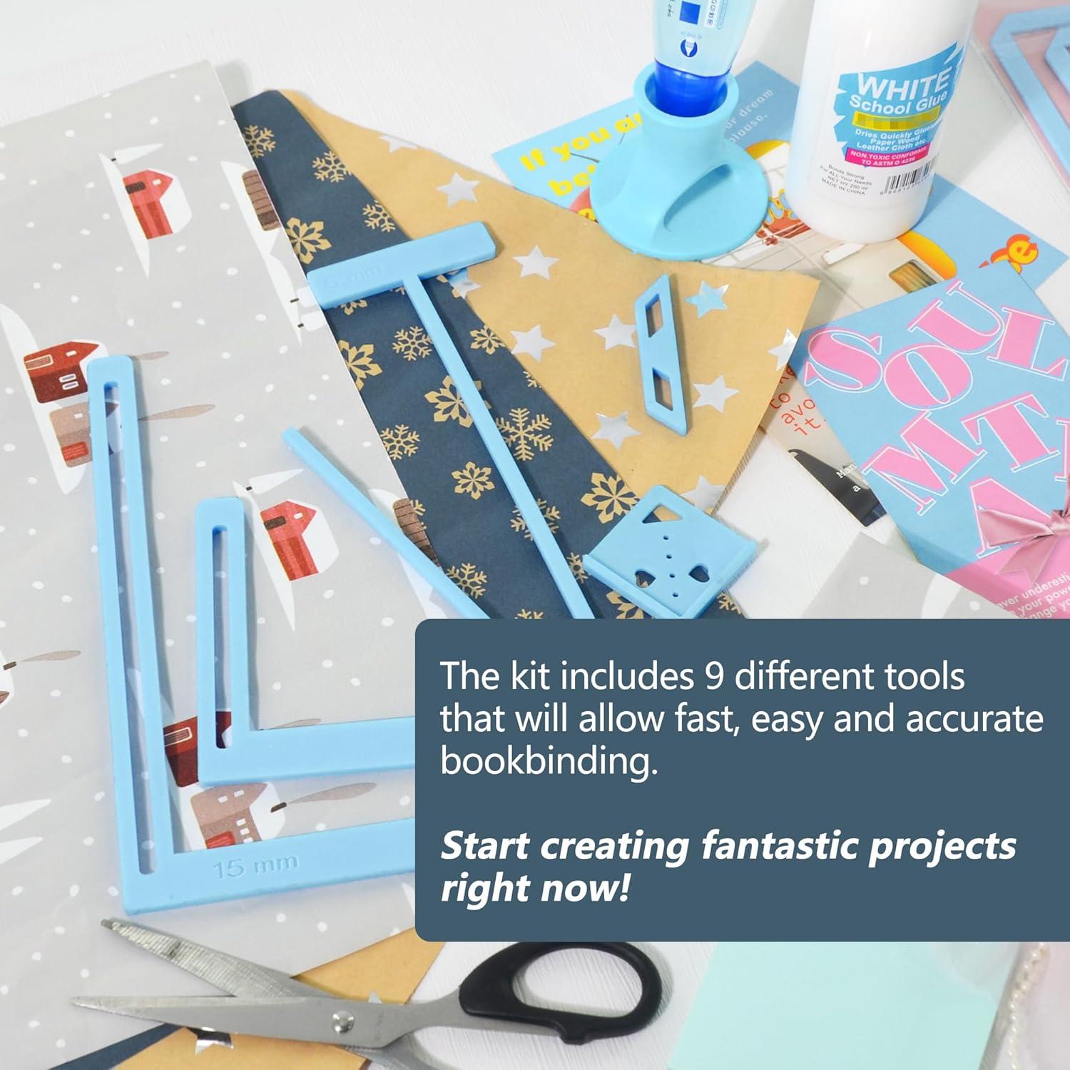 Kit de Encuadernación UPTTHOW 9 Piezas para Scrapbooking
