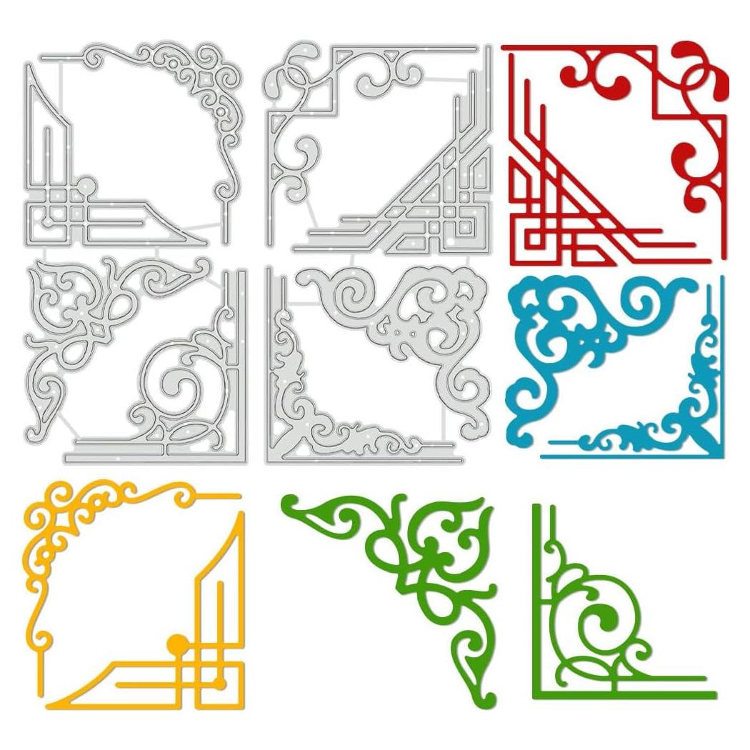 Troqueles de Corte de Esquina BENECREAT 2pcs Acero al Carbono