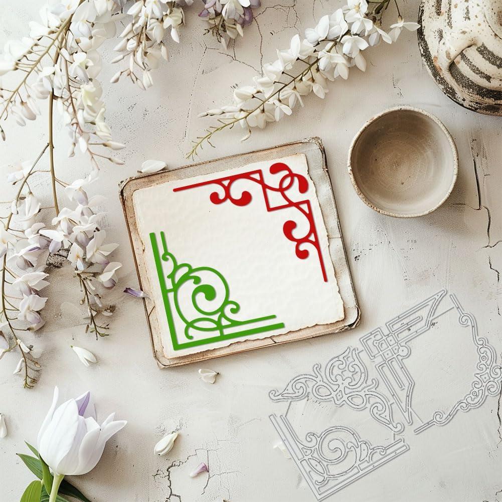 Troqueles de Corte de Esquina BENECREAT 2pcs Acero al Carbono