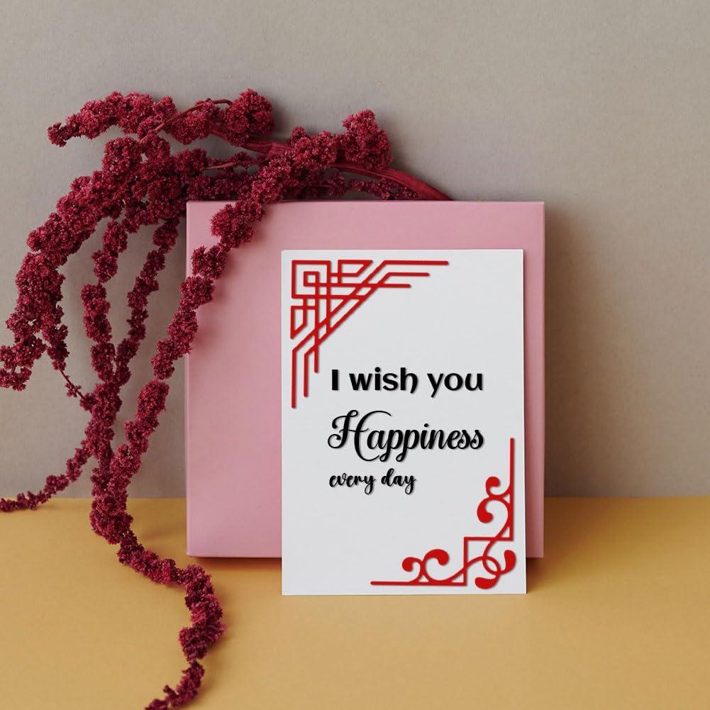 Troqueles de Corte de Esquina BENECREAT 2pcs Acero al Carbono