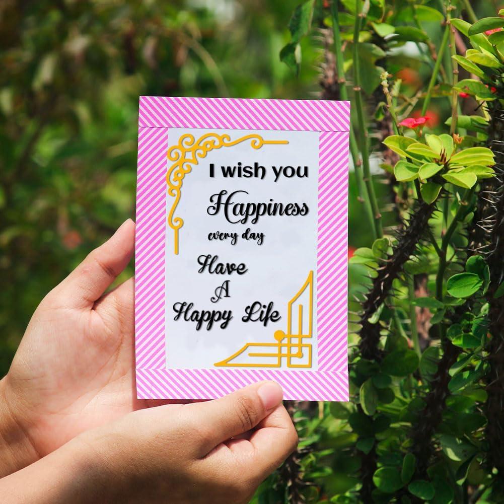 Troqueles de Corte de Esquina BENECREAT 2pcs Acero al Carbono