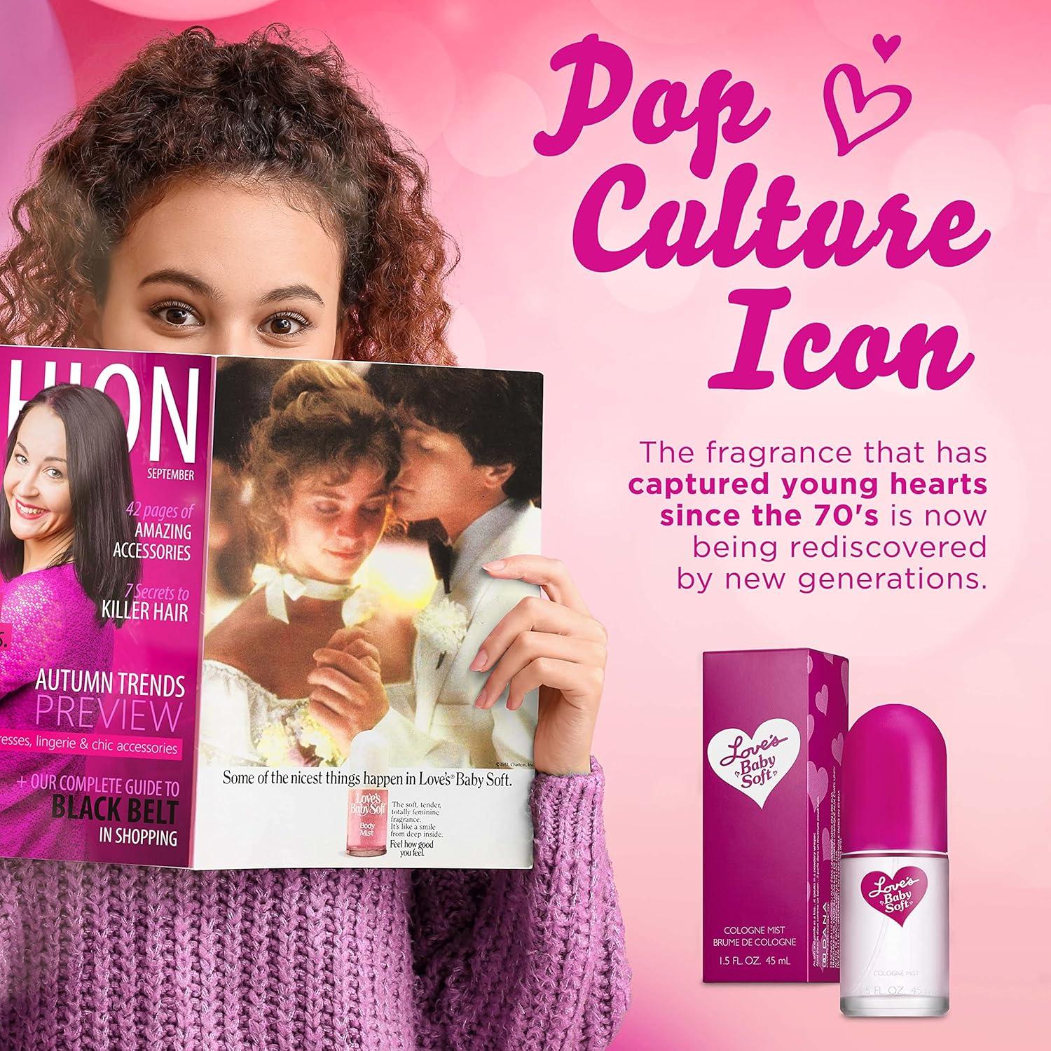 Colonia Love's Baby Soft 136g - Fragancia Floral Polvorienta