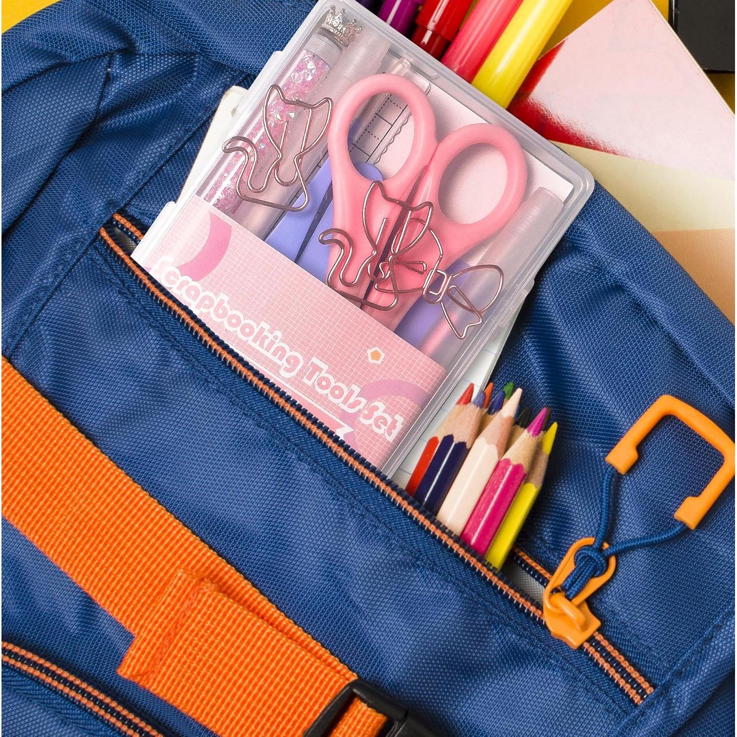 Kit de Scrapbooking Arvakr 26 Piezas Rosa/Púrpura