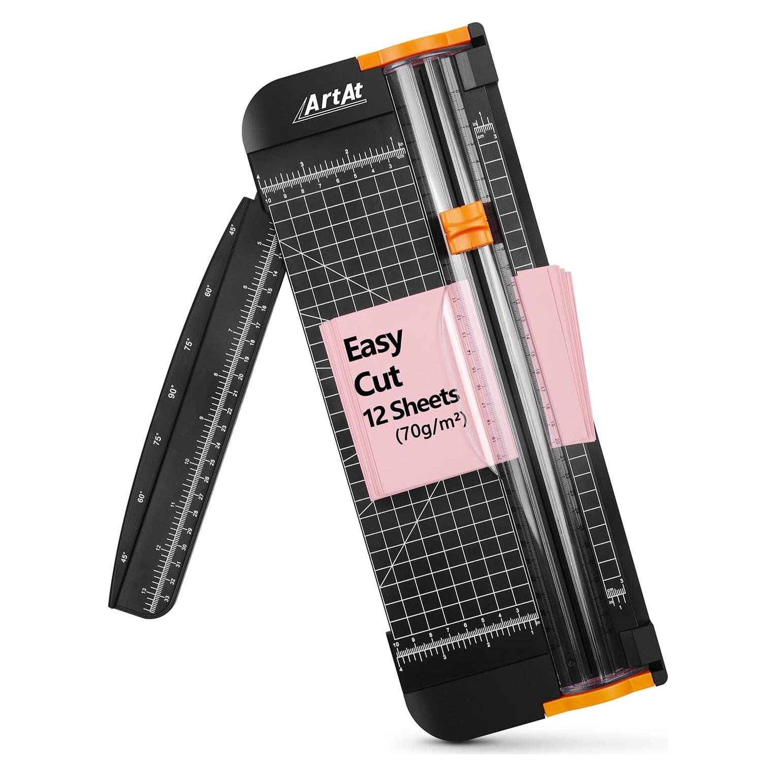 Cortadora de Papel ArtAt A4 Guillotina 30.48 cm con Cuchilla Oculta