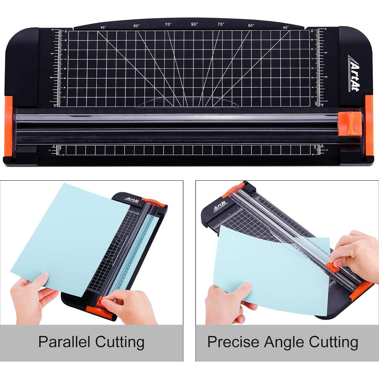 Cortadora de Papel ArtAt A4 Guillotina 30.48 cm con Cuchilla Oculta