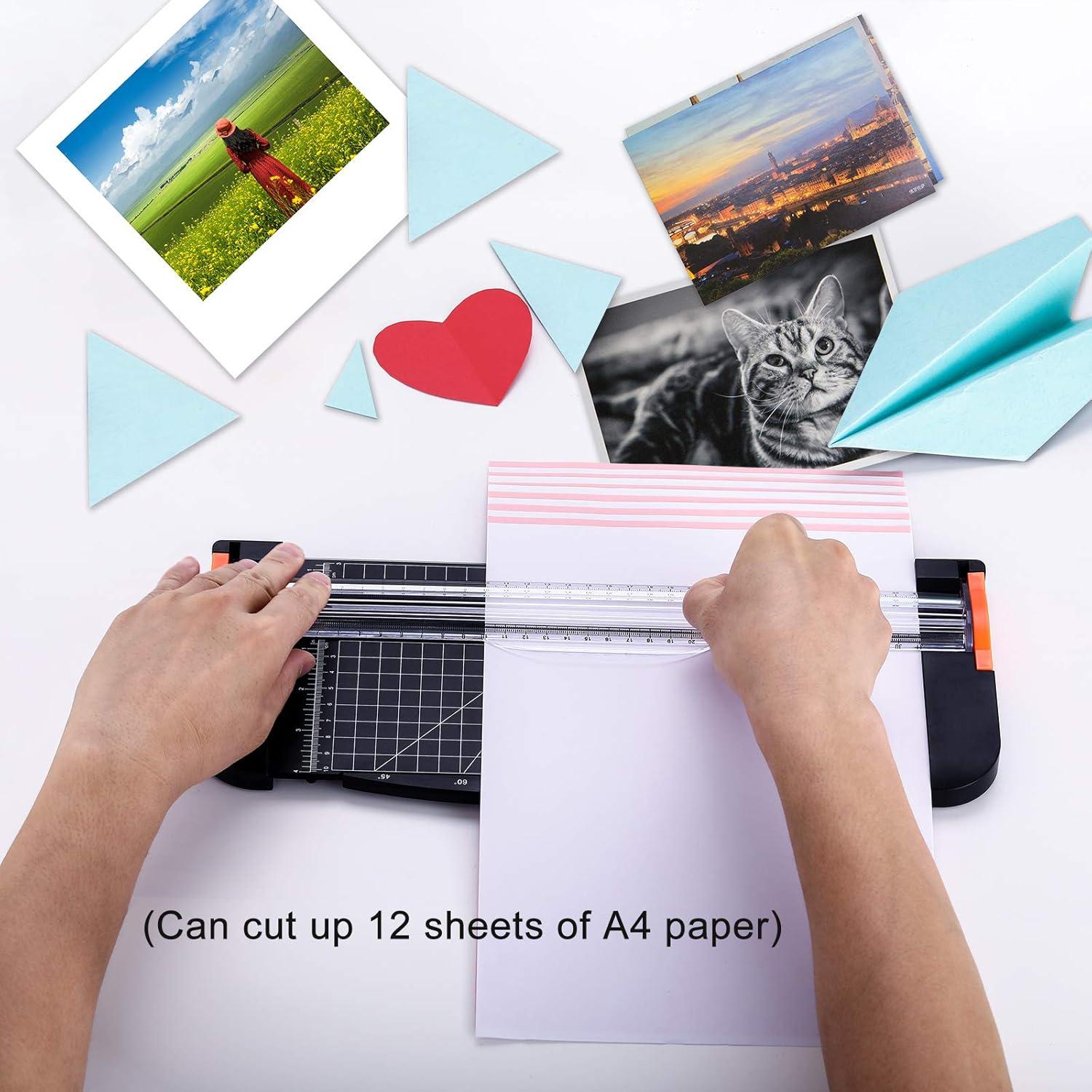 Cortadora de Papel ArtAt A4 Guillotina 30.48 cm con Cuchilla Oculta