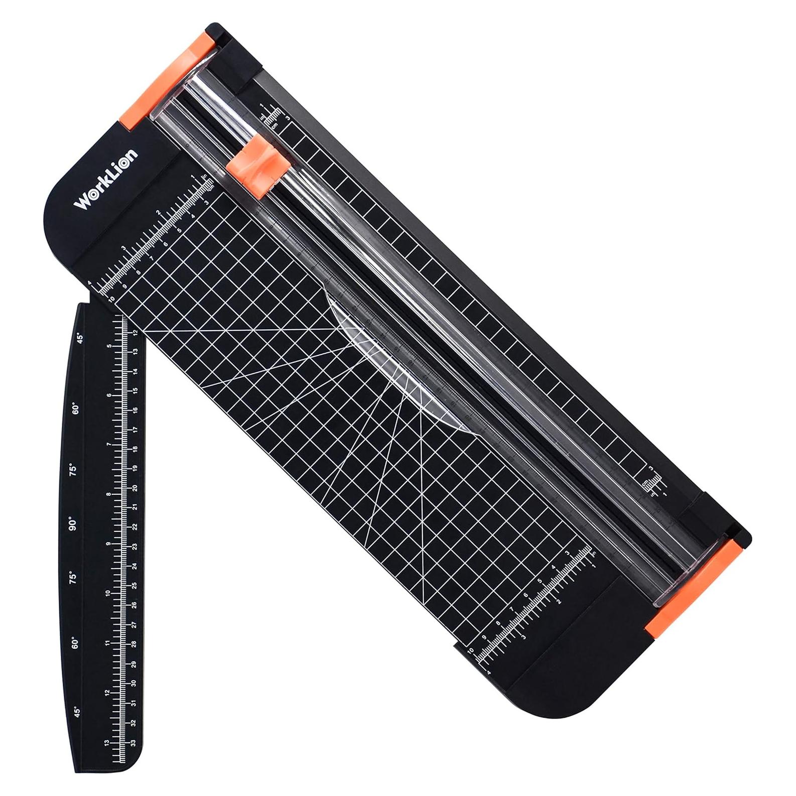 Cortadora de Papel WORKLION A4 con Cuchilla de Seguridad Negra