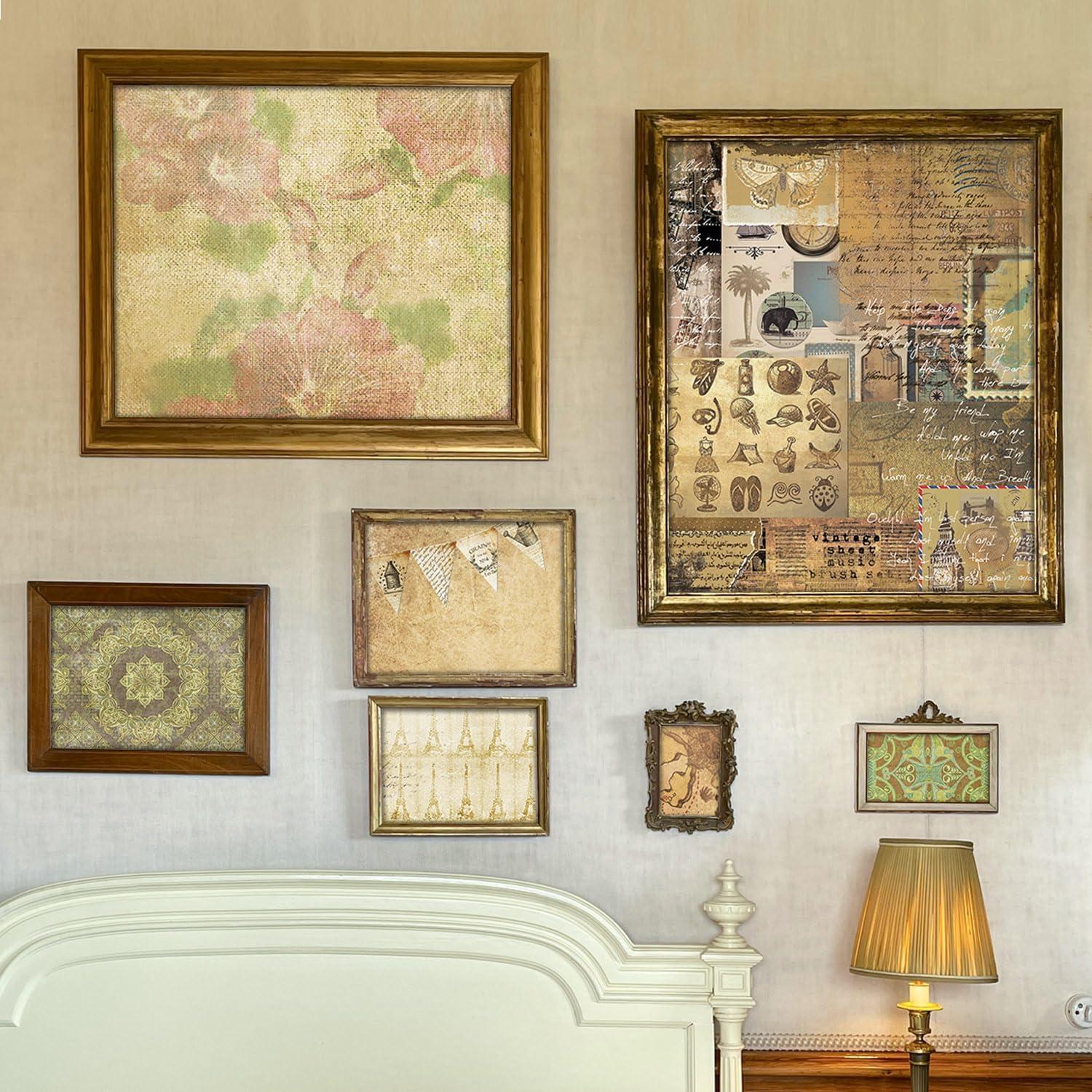 Papel Decorativo Vintage 30x30 cm iKammo - 24 Hojas Doble Cara