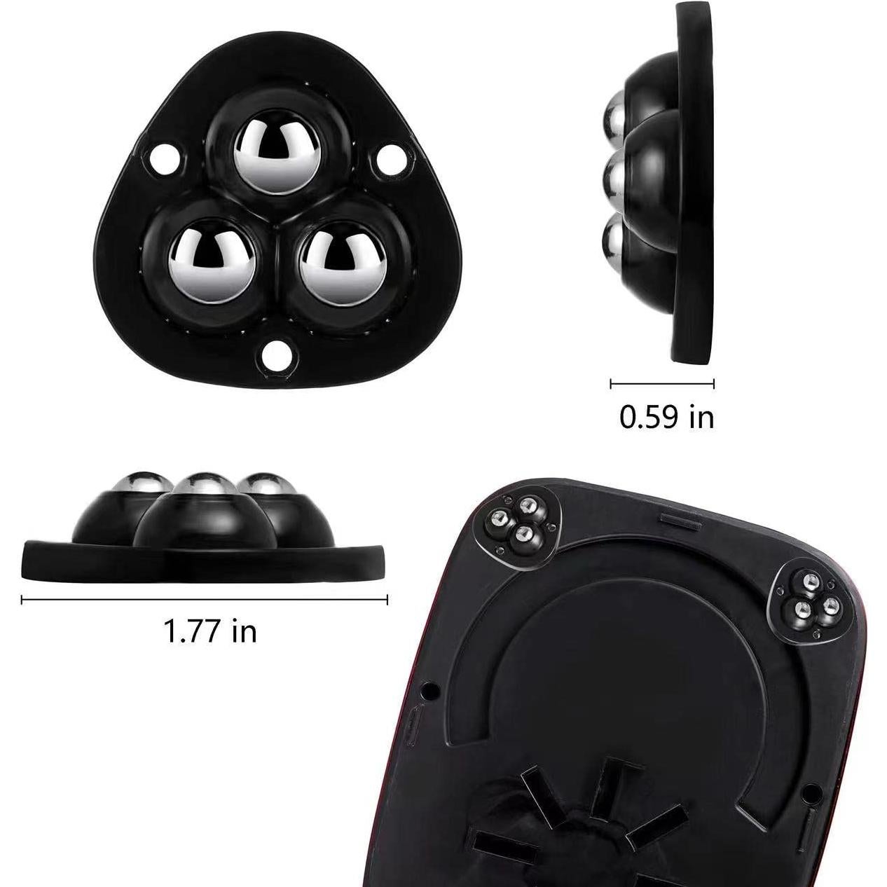 12 Ruedas Adhesivas Giratorias Wuher para Electrodomésticos