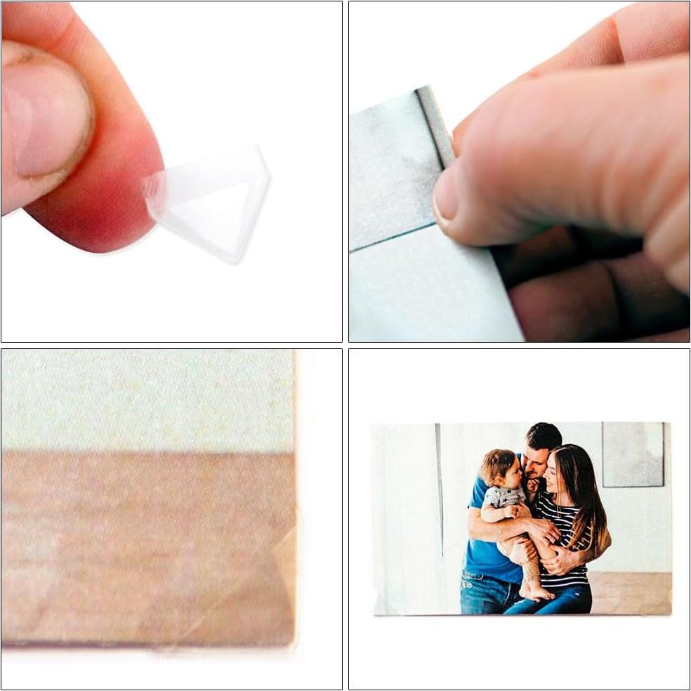 Esquinas Adhesivas para Fotos 3L Transparentes 250 Pcs