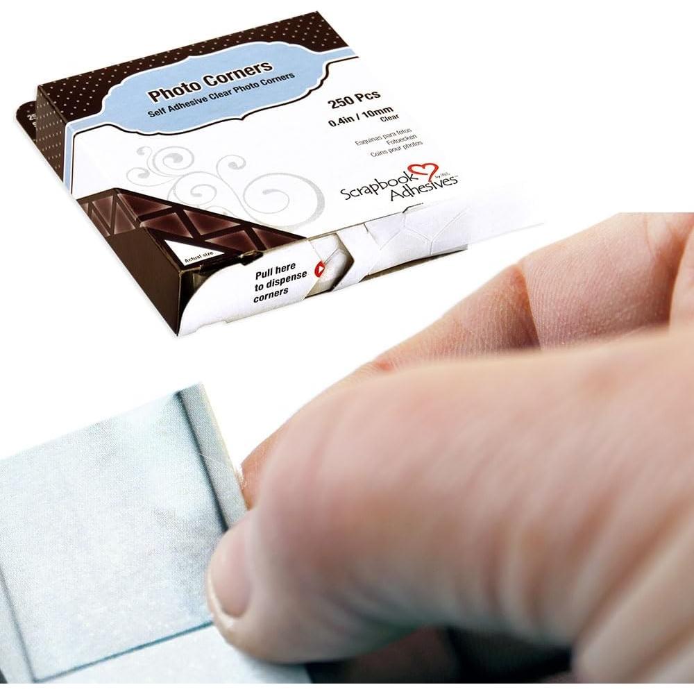 Esquinas Adhesivas para Fotos 3L Transparentes 250 Pcs