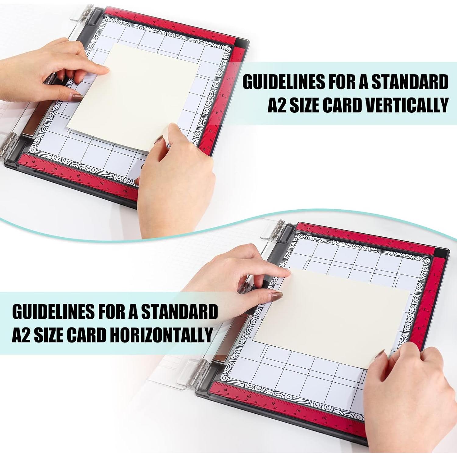 Sticky Non-Slip Flexible Gridded Stamp Mats Grid Sheets 2 PCS Low Stick Mat and 1 Blending Buddy Set,Laser Template with Stuckable Hole,Multi-Use Tack Adhesived Sheet Scrapbooking Craft Accessory