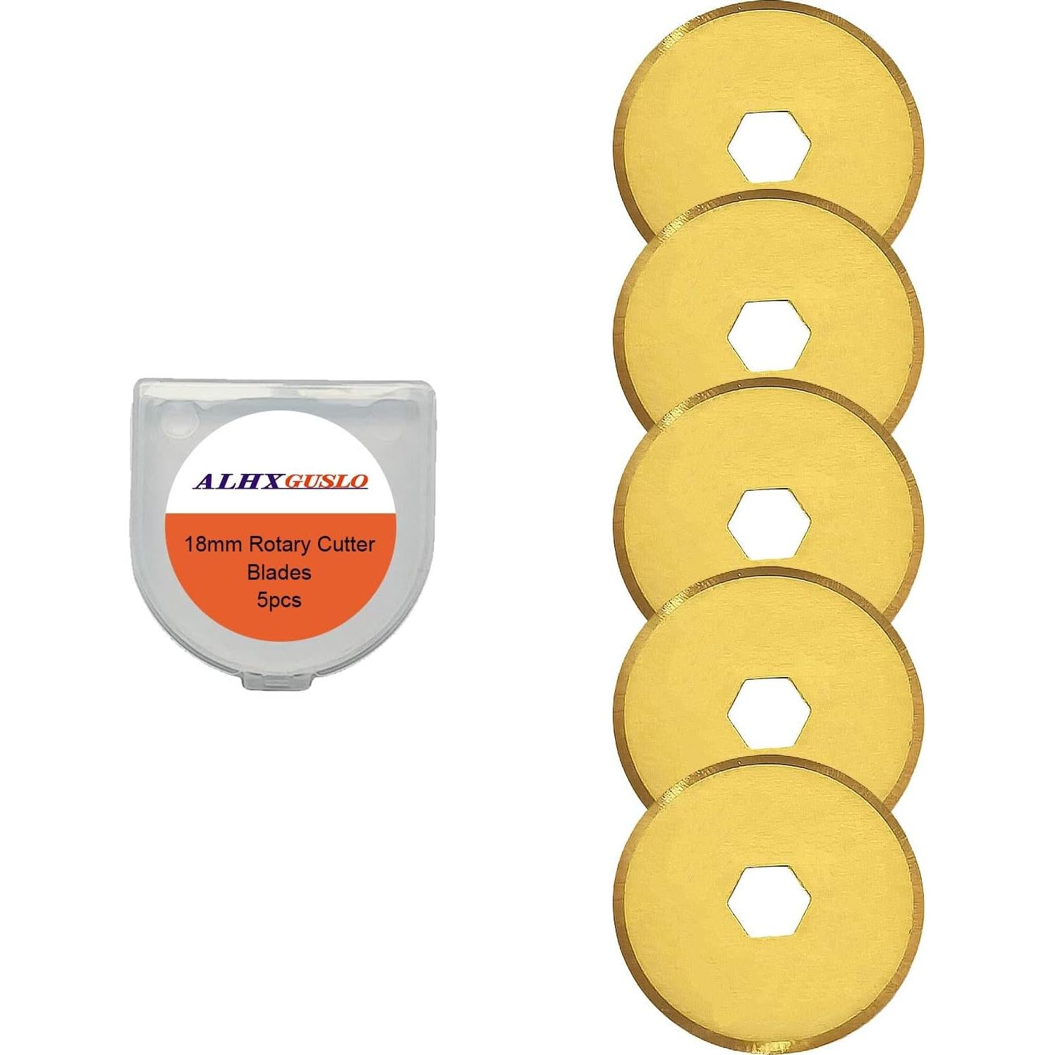 Cuchillas de Cortador Rotativo ALHXGUSLO 18mm Paquete de 5