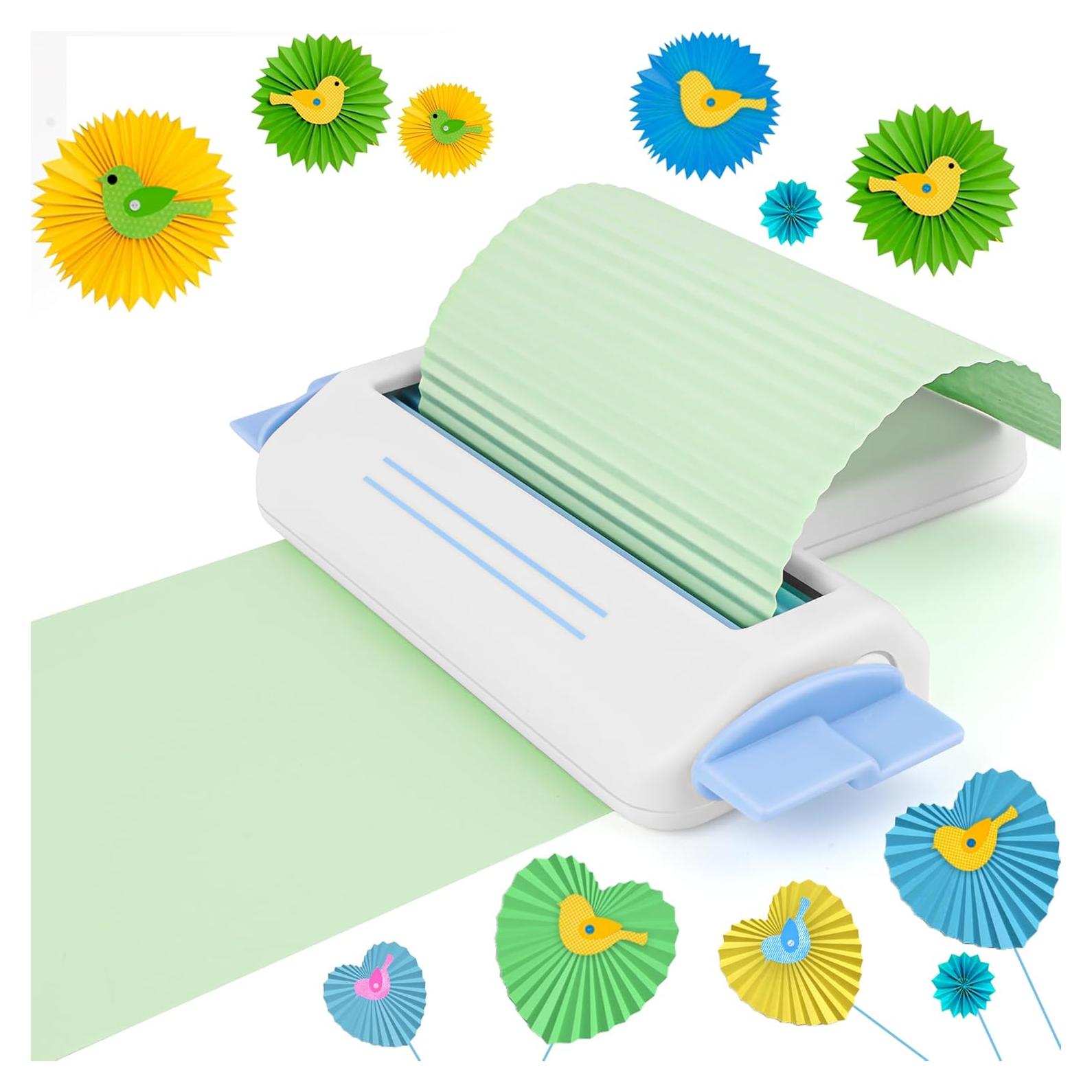 Crimpadora de Papel Anglekai para Manualidades DIY Blanca