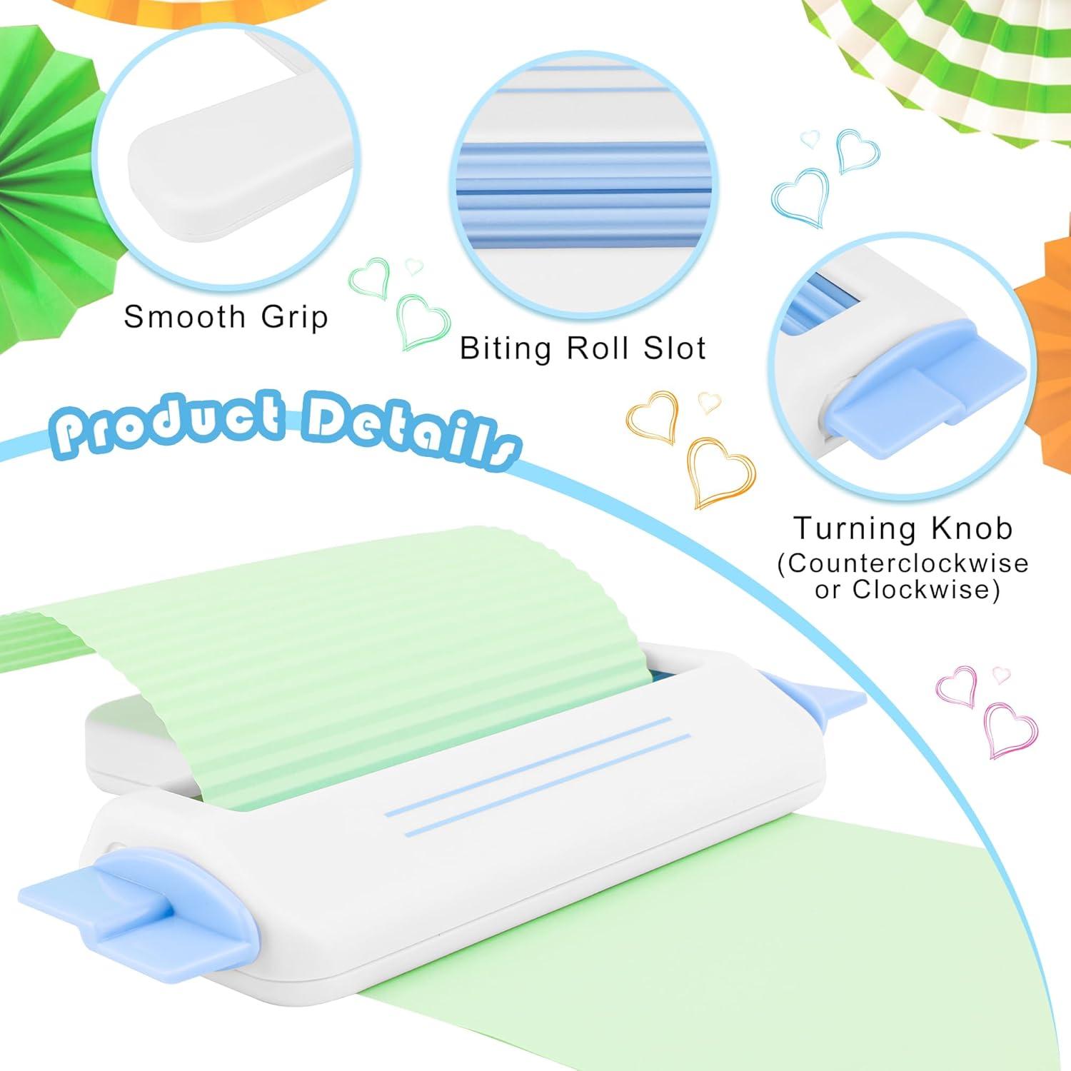 Crimpadora de Papel Anglekai para Manualidades DIY Blanca