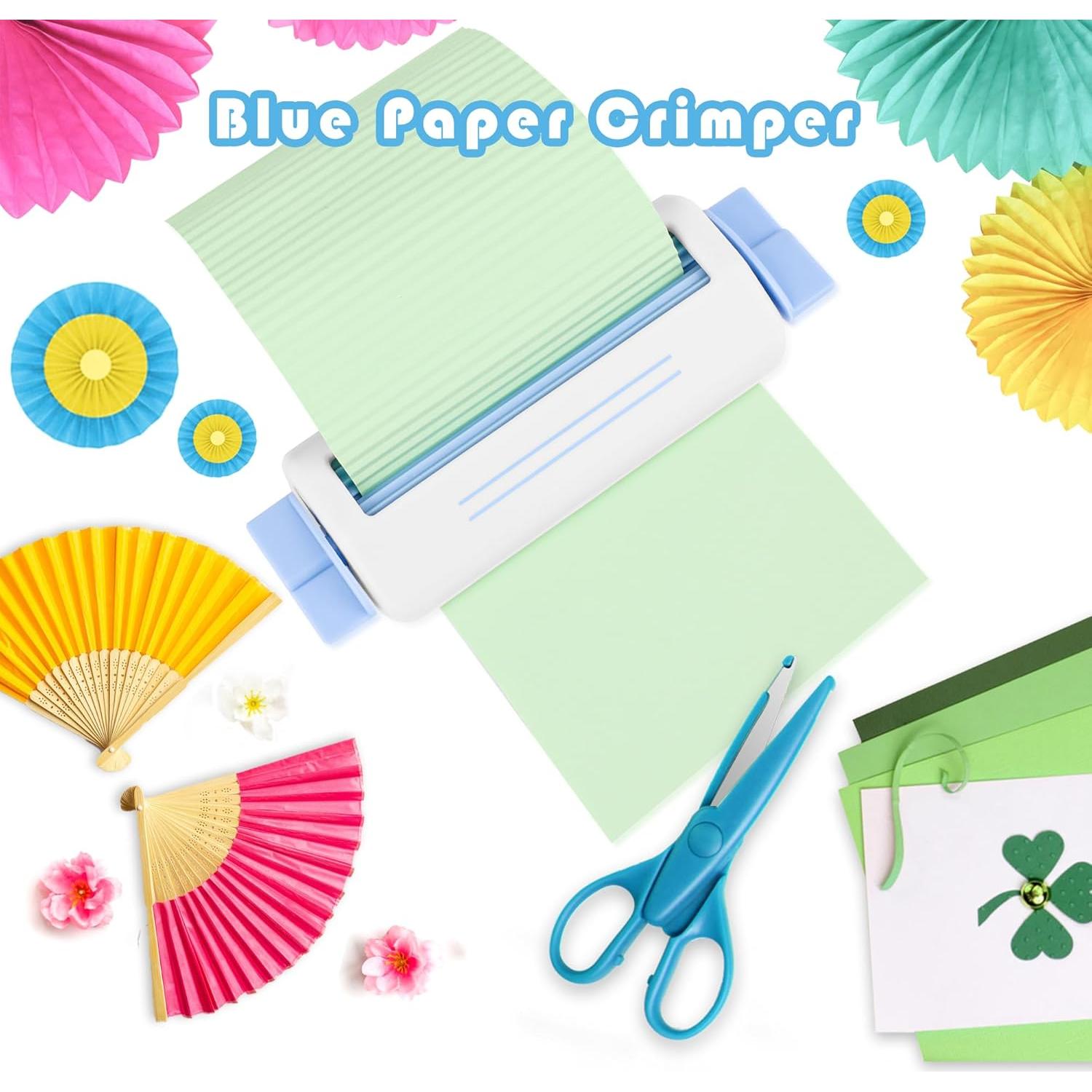 Crimpadora de Papel Anglekai para Manualidades DIY Blanca