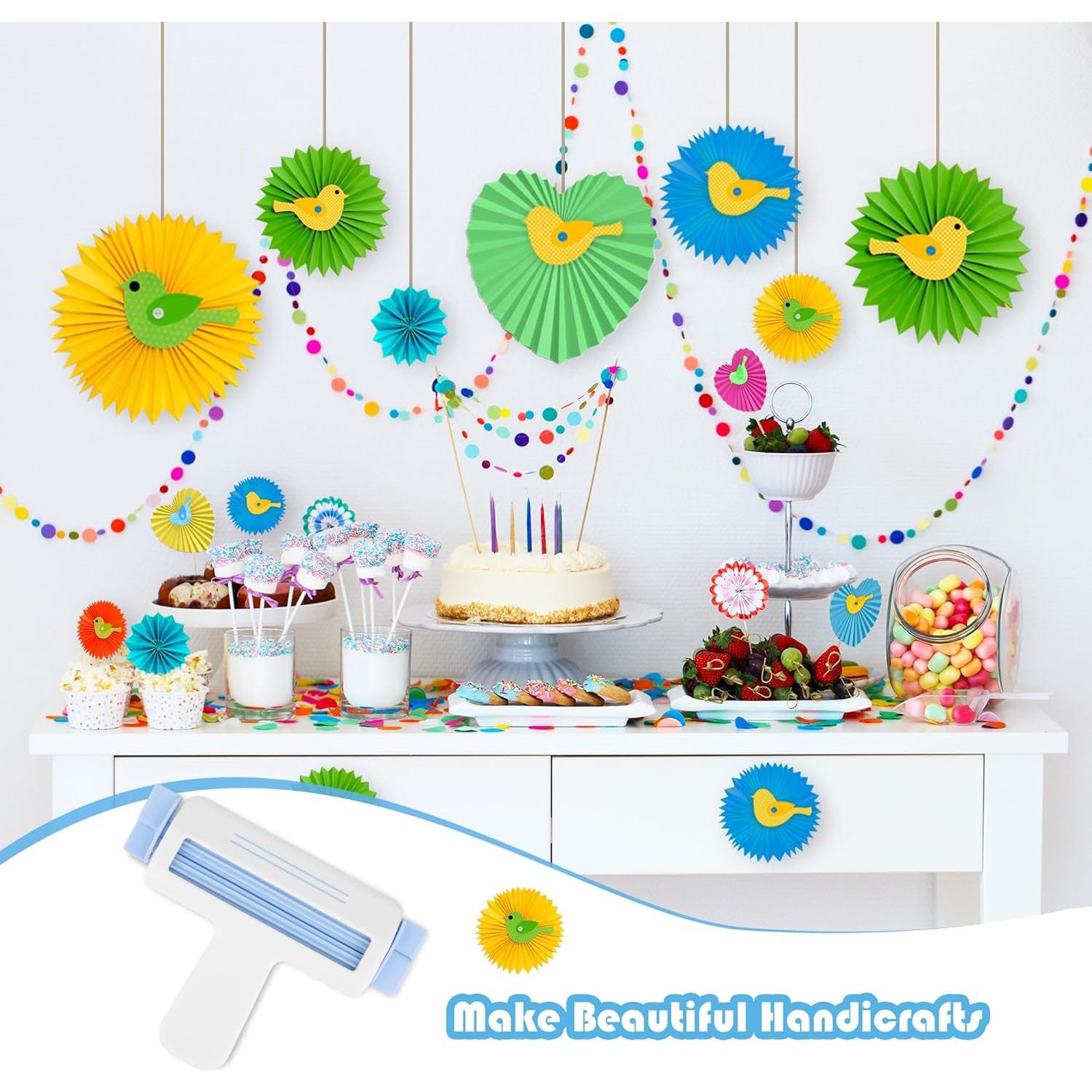 Crimpadora de Papel Anglekai para Manualidades DIY Blanca