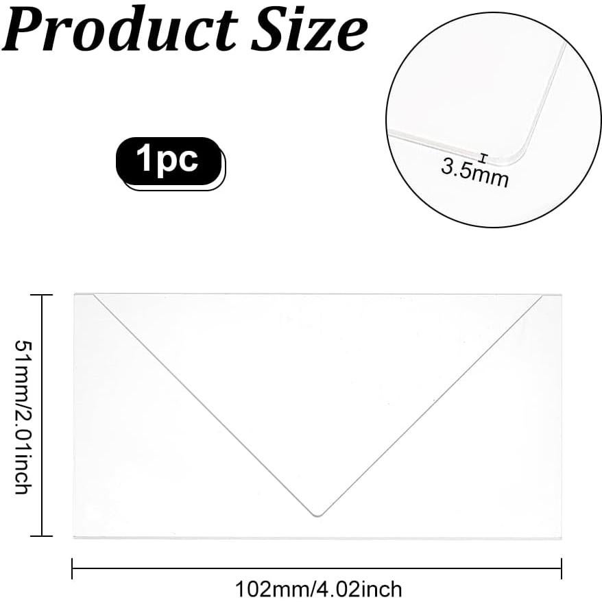 Herramienta de Esquina Miter Acrílica BENECREAT 102x51mm