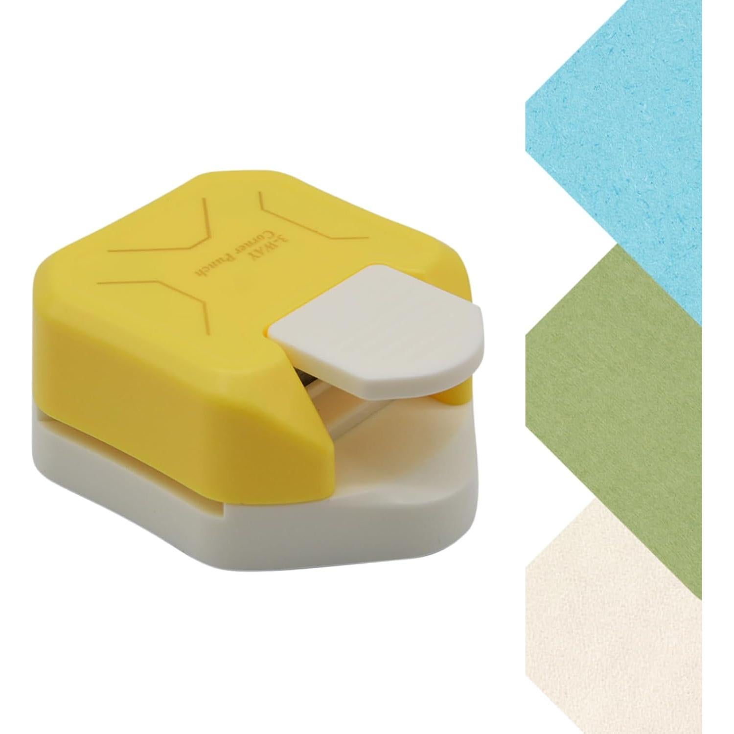 Troquelador de Esquinas Chaflán 3 en 1 Flylin Amarillo