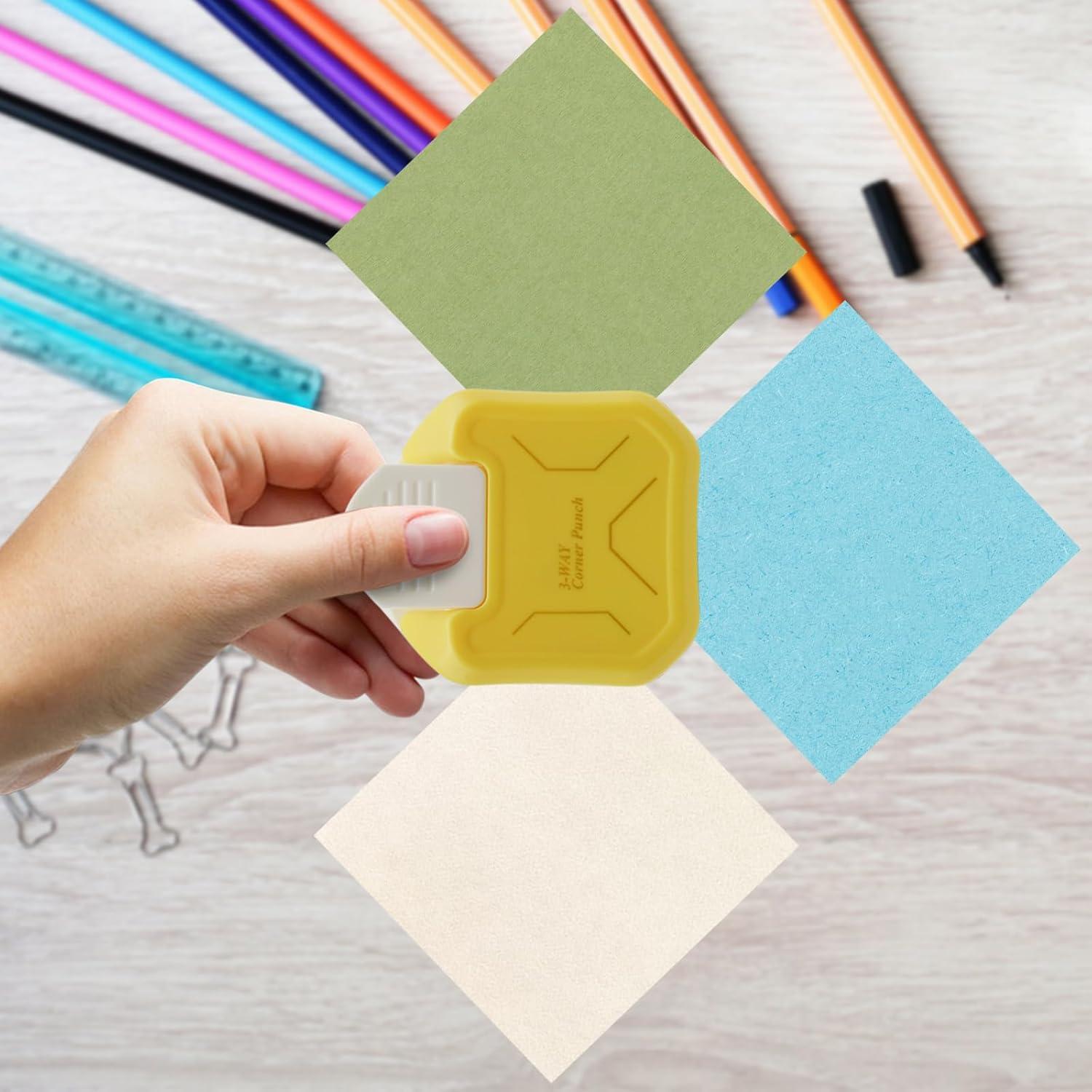 Troquelador de Esquinas Chaflán 3 en 1 Flylin Amarillo