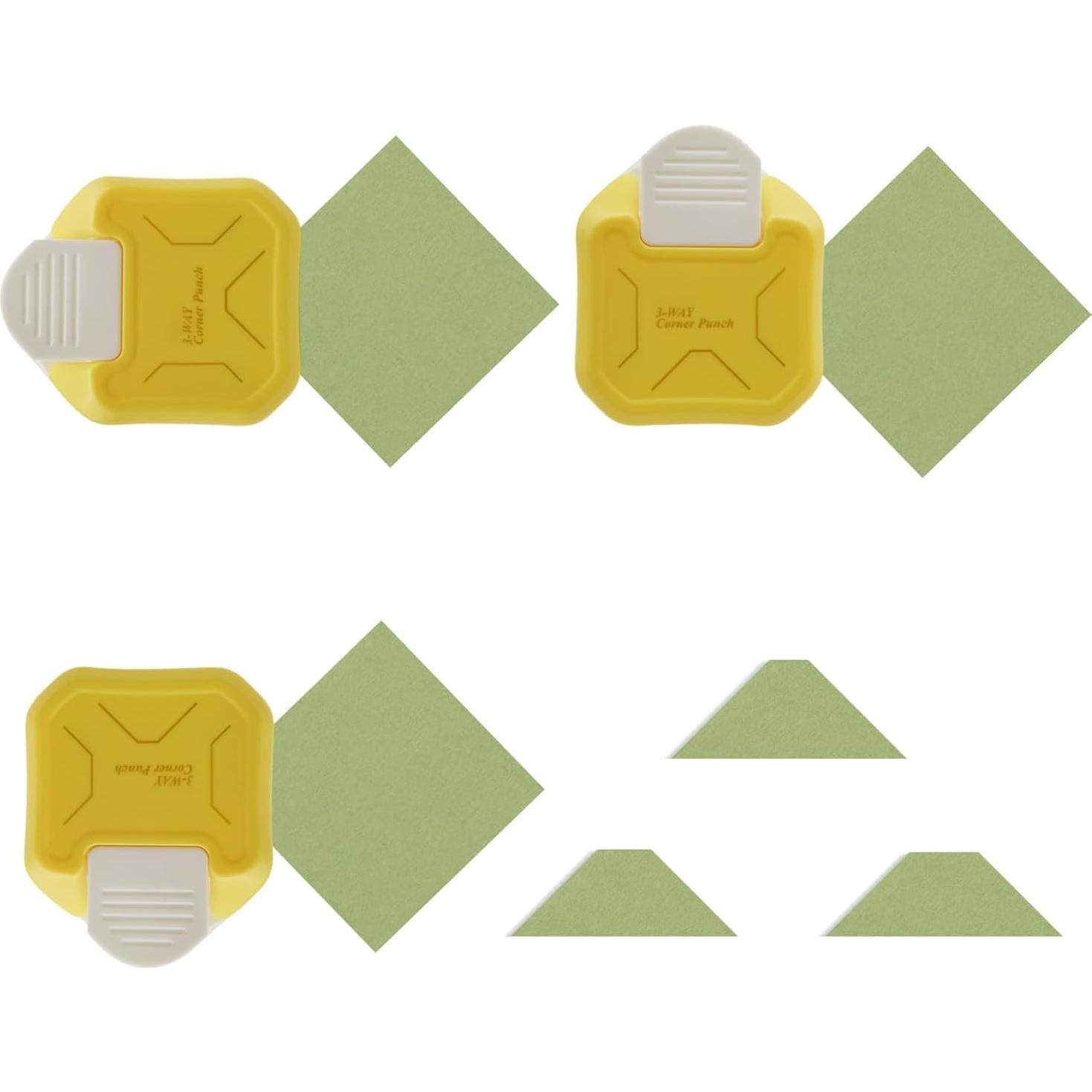 Troquelador de Esquinas Chaflán 3 en 1 Flylin Amarillo