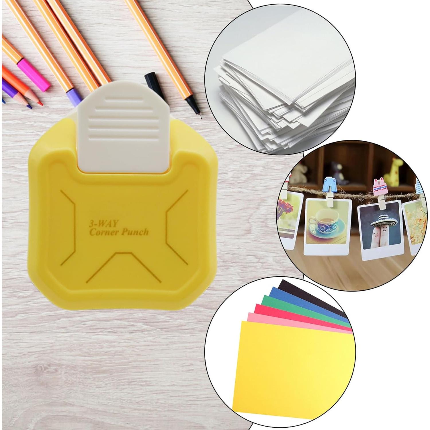 Troquelador de Esquinas Chaflán 3 en 1 Flylin Amarillo