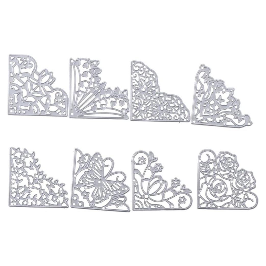 Cortes de Metal en Forma de Flores Hobbyhub - 8 Piezas 5 cm