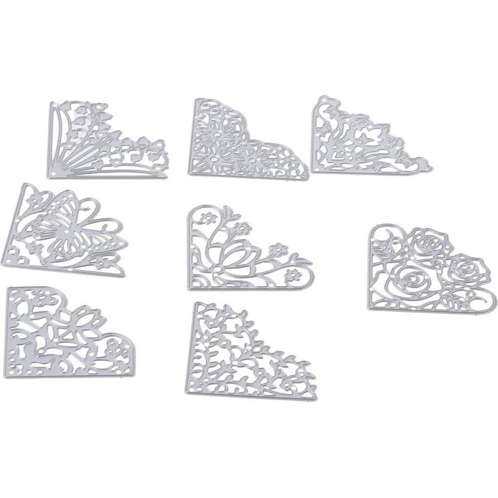 Cortes de Metal en Forma de Flores Hobbyhub - 8 Piezas 5 cm