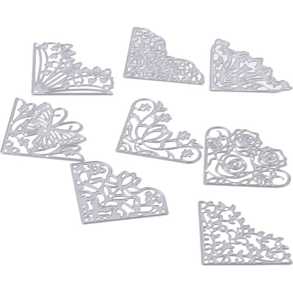 Cortes de Metal en Forma de Flores Hobbyhub - 8 Piezas 5 cm