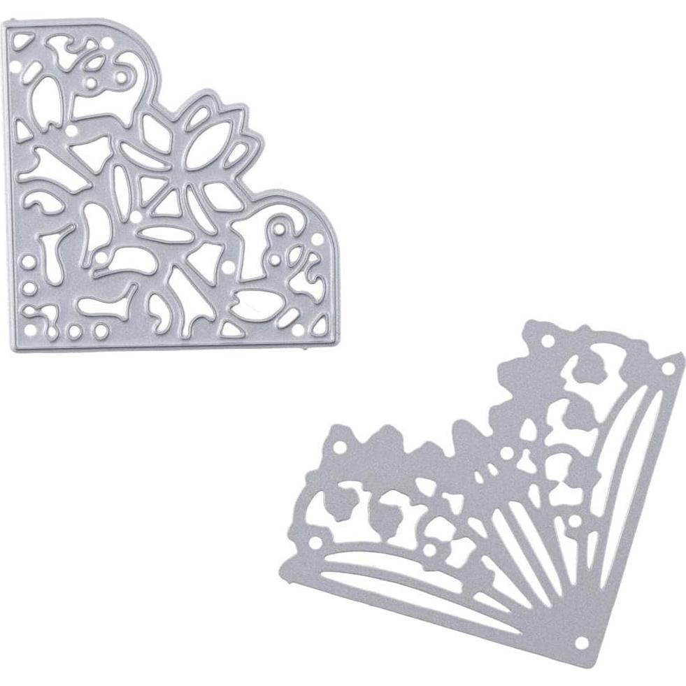 Cortes de Metal en Forma de Flores Hobbyhub - 8 Piezas 5 cm