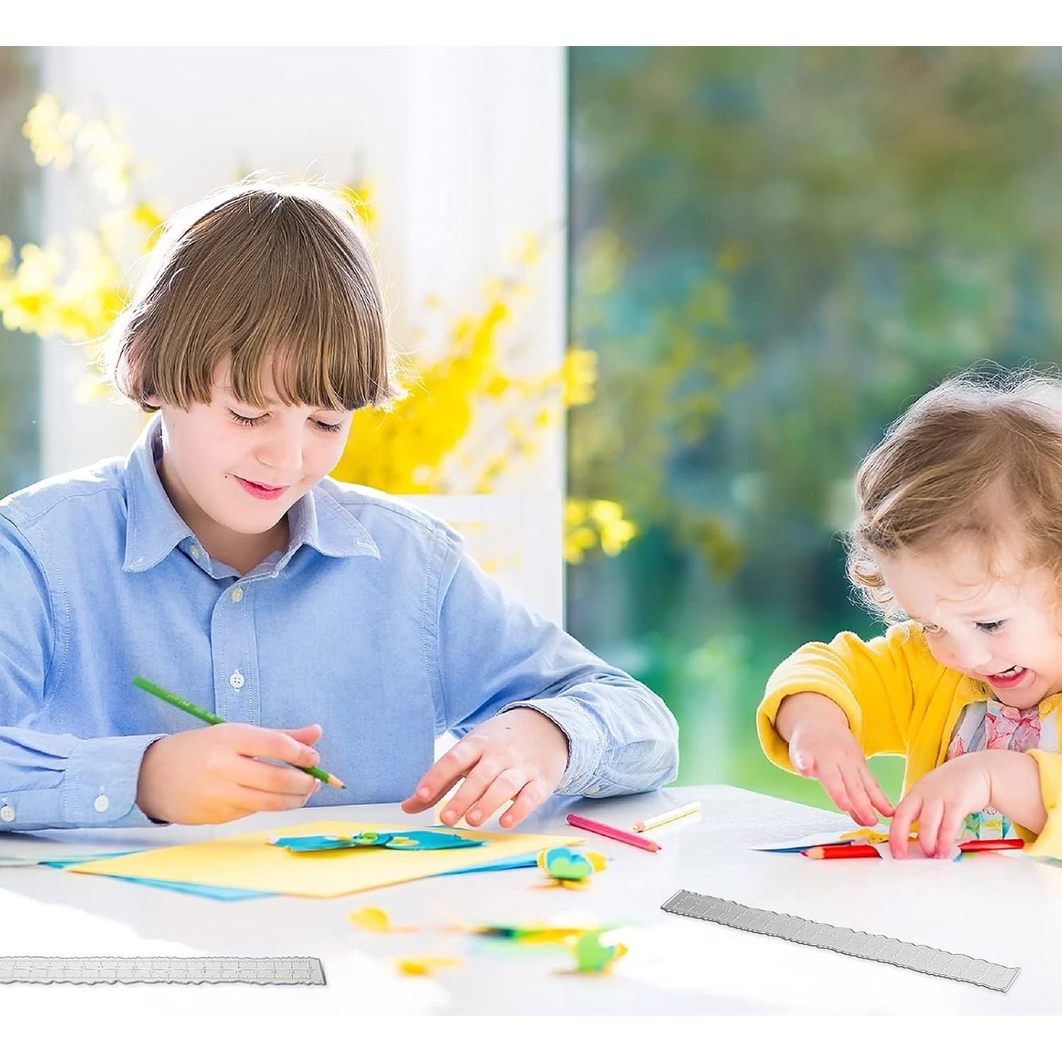 3 Reglas de Bordes Irregulares Suclain 21.34 cm para Scrapbooking