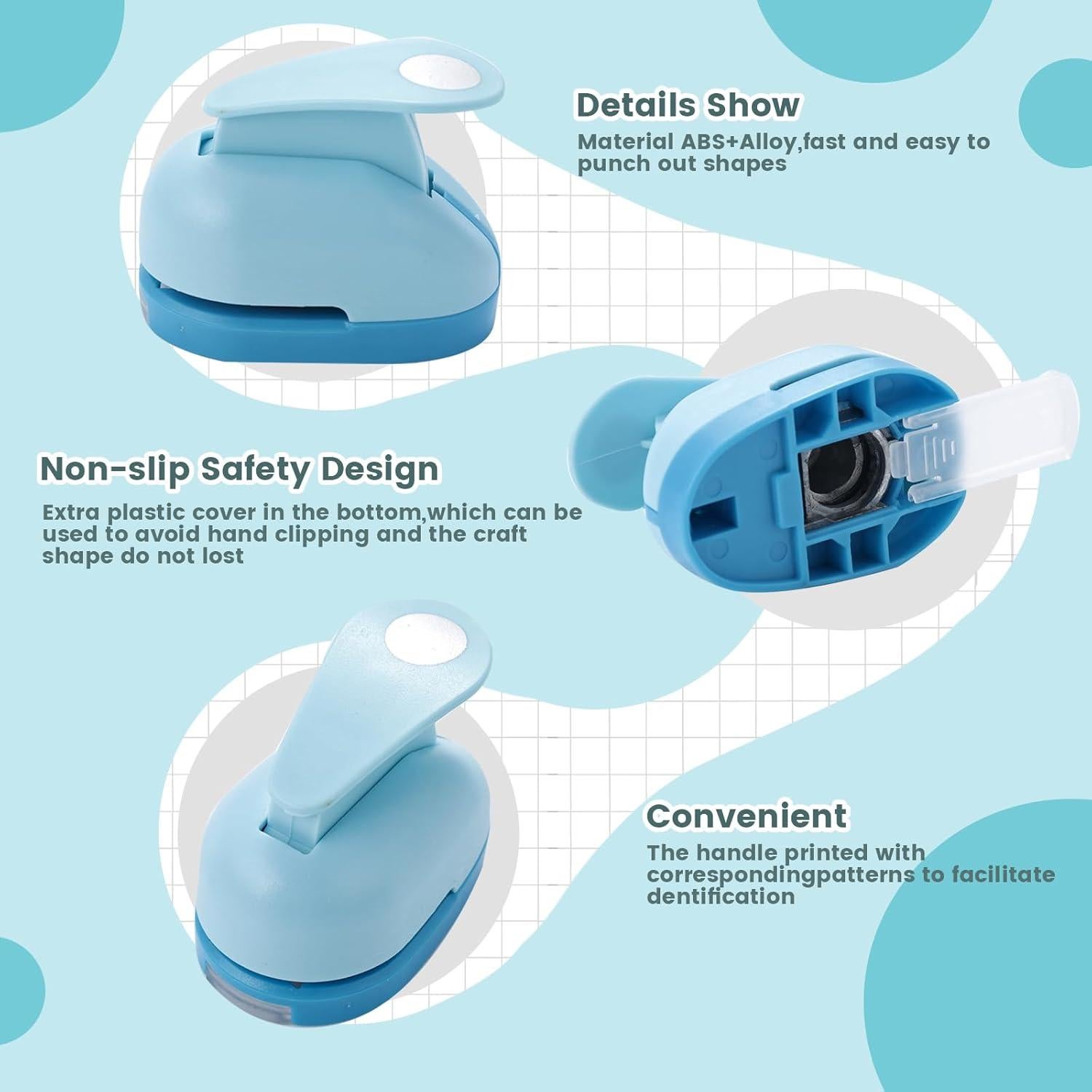 Juego de Troqueles de Papel LOVEINUSA 6 Piezas Multicolor