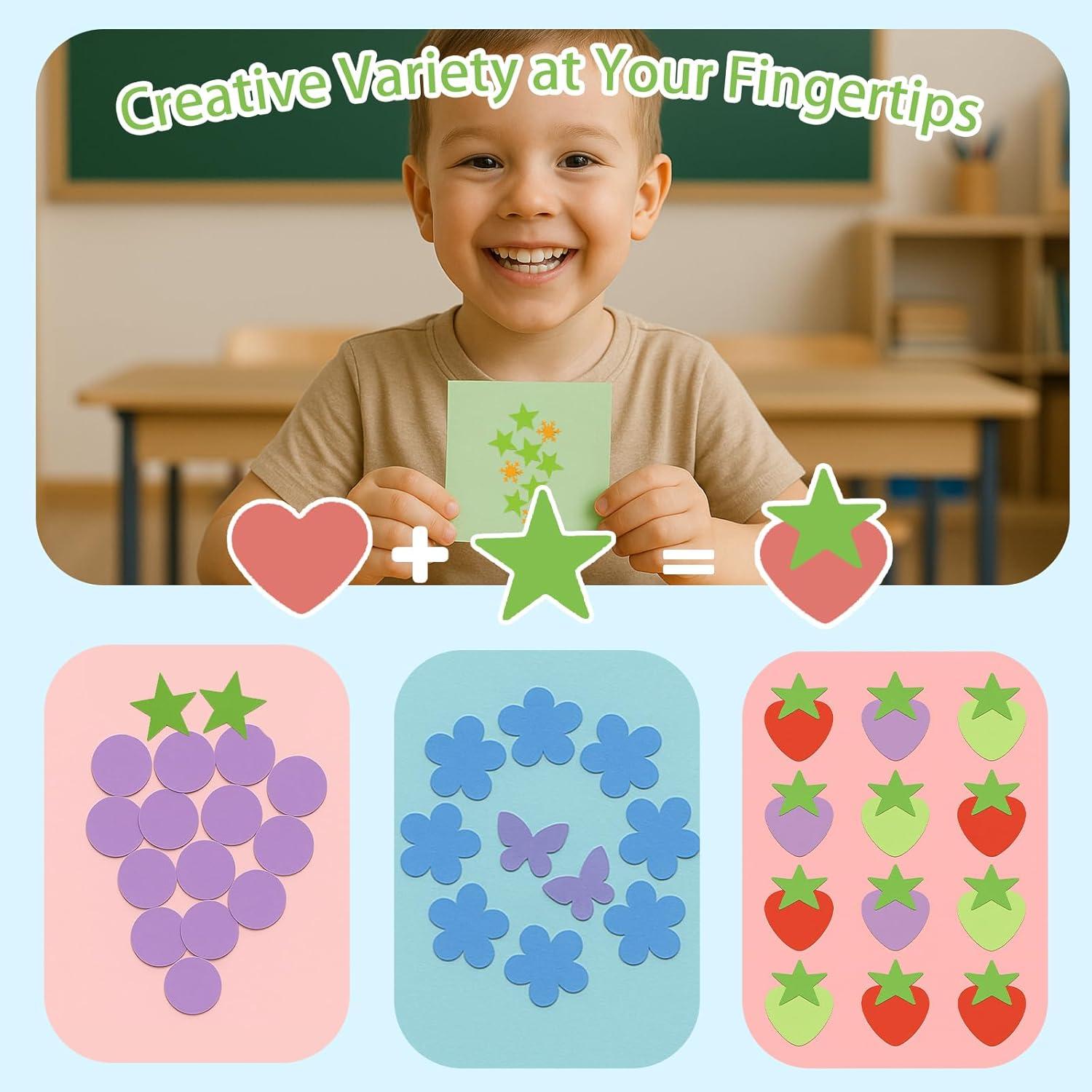 Juego de Troqueles de Papel LOVEINUSA 6 Piezas Multicolor