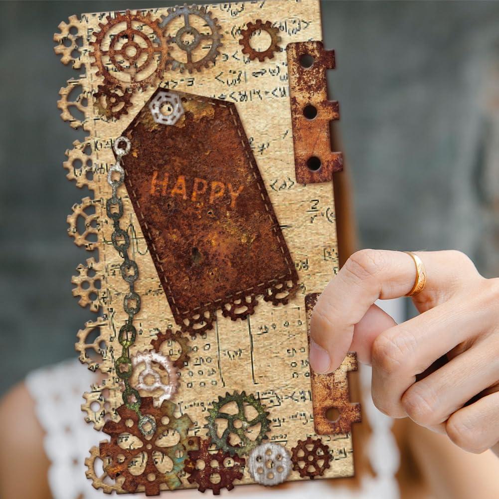 Cortadores de Troquel GLOBLELAND para Scrapbooking DIY - Engranaje Industrial