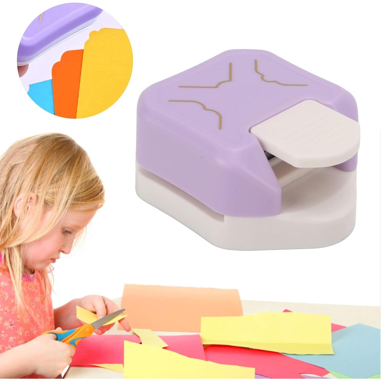 Redondeador de esquinas Pssopp para papel y fotos 7.2x3.4cm