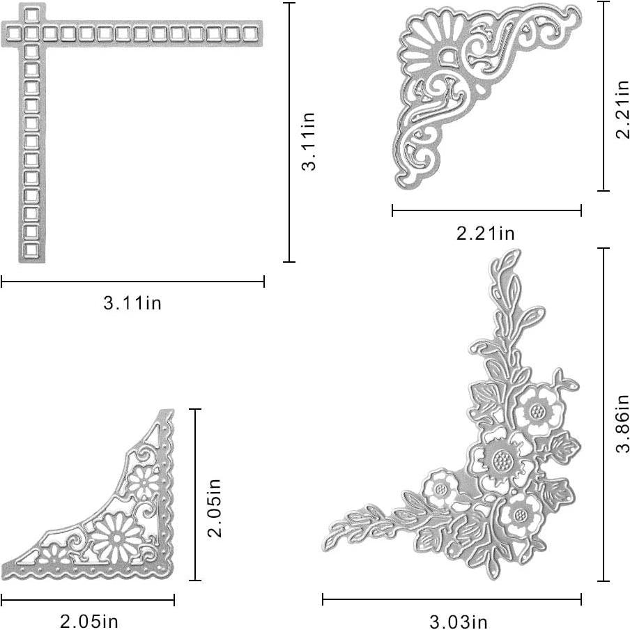Troqueles de Corte de Encaje PTOOL para Tarjetas 12.7x10.16cm