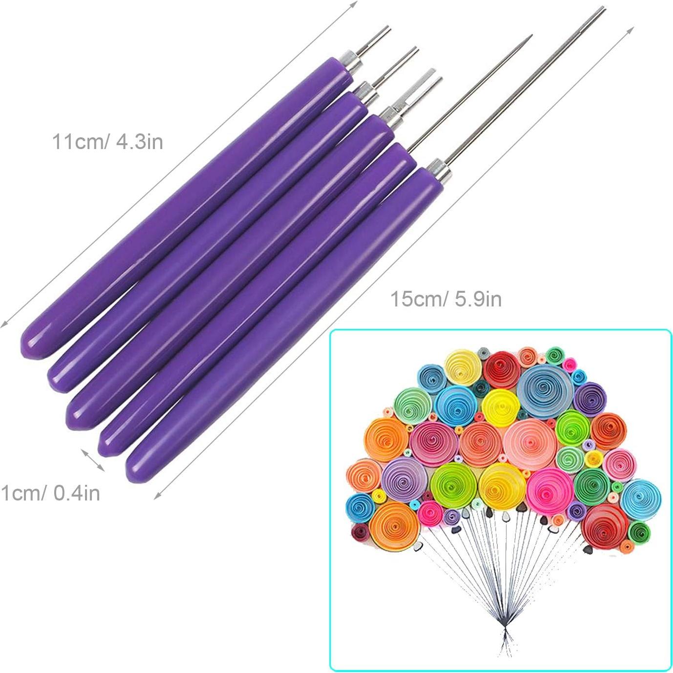 Juego de Herramientas Quilling Woohome 5 Piezas para Principiantes