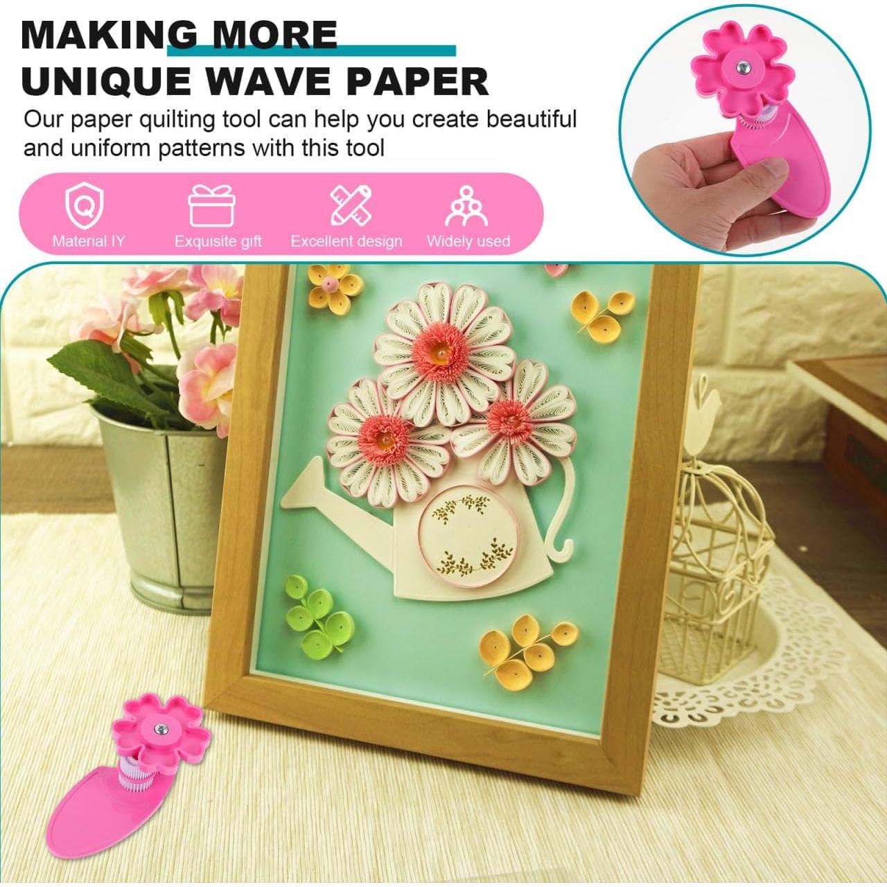 Crimpador y Enrollador de Quilling EXCEART 2 Piezas - Herramienta de Papel