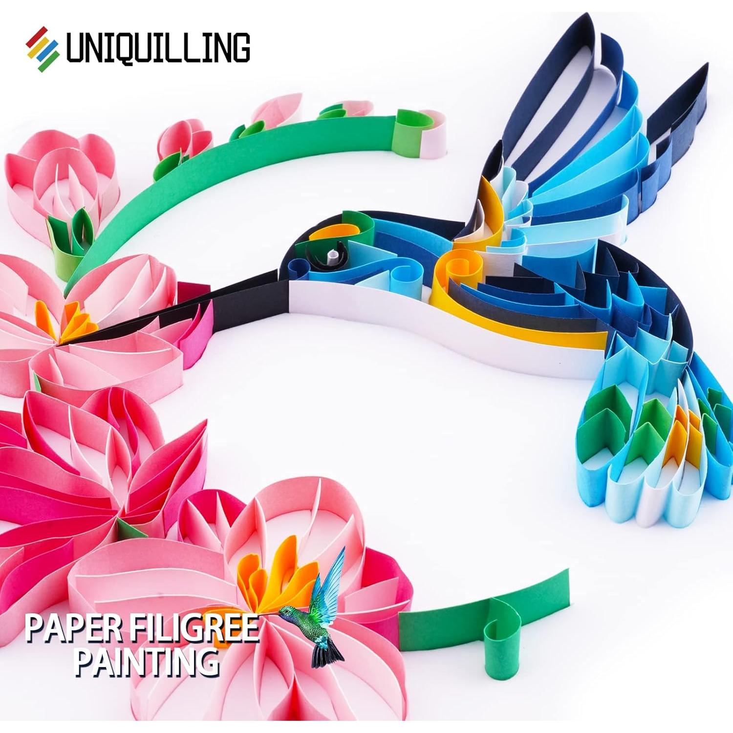 Kit de Quilling Uniquilling 20x25 cm con Herramientas y Manual